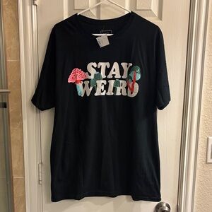 Rue21 Black 'Stay Weird' Graphic Tee